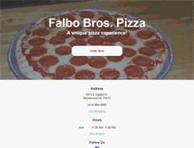 Tablet Screenshot of falbobrospizzashorewood.com